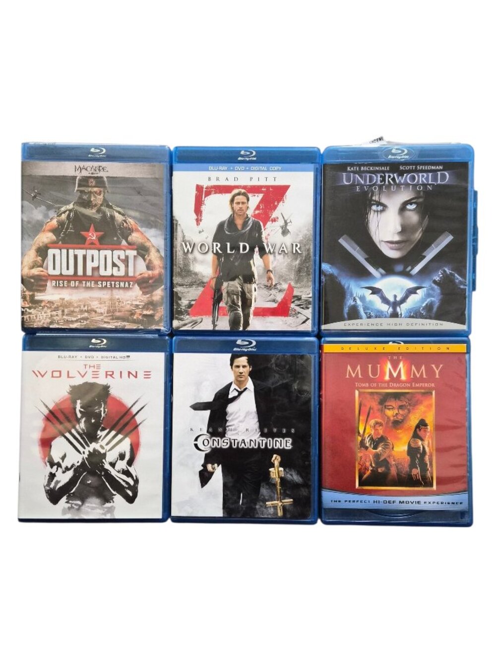 6 Blu-ray Action, Thriller, Horror Outpost Rise Of The Spetsnaz, Constantine EUC